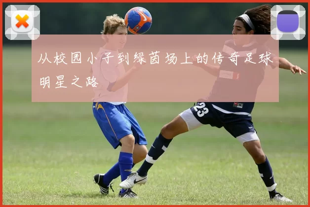 从校园小子到绿茵场上的传奇足球明星之路